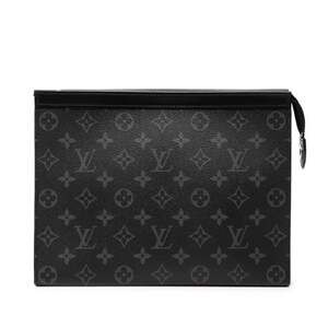 Louis Vuitton Monogram Eclipse Pochette Voyage MM Second Bag/Clutch Bag M6169...